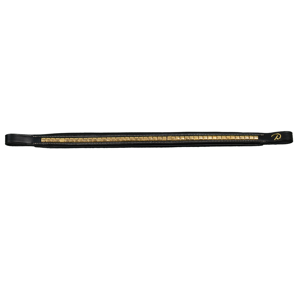 Dy'on Brass Clincher Straight Browband DY02G