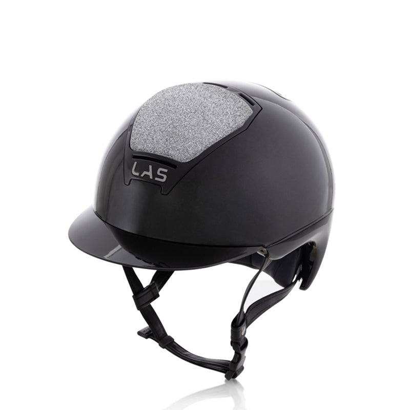 LAS Helmet Opera Crystal Black with Standard Visor