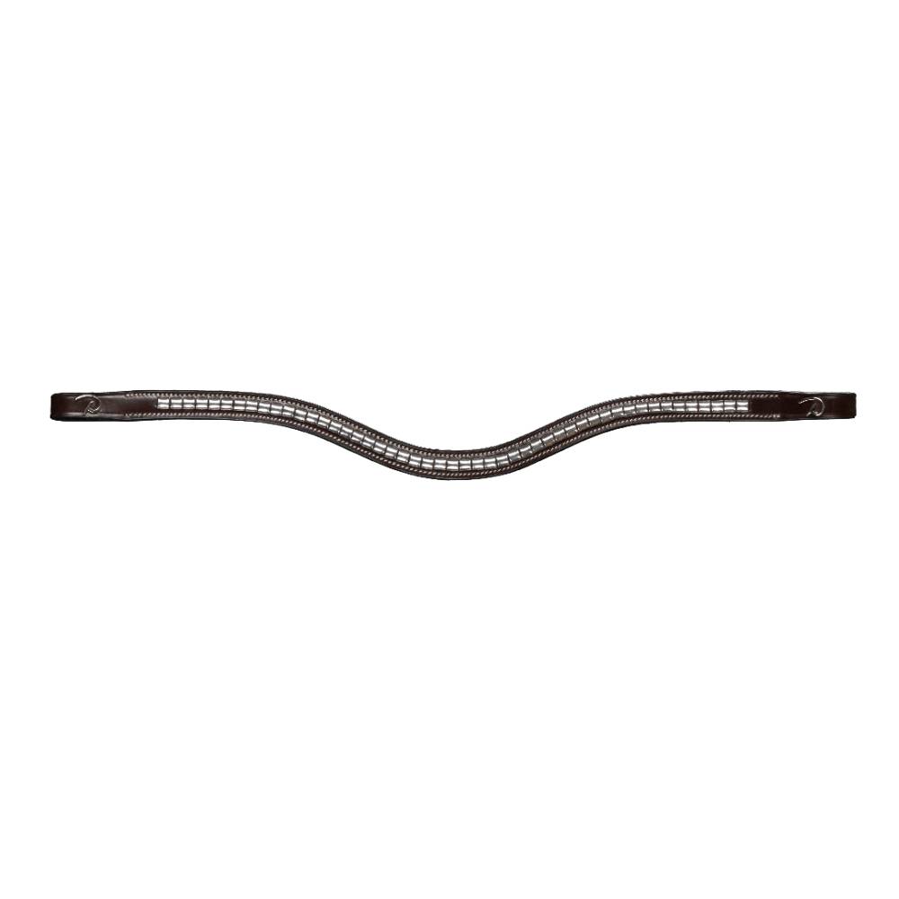Dy'on Silver Clincher V-Shaped Browband US02M