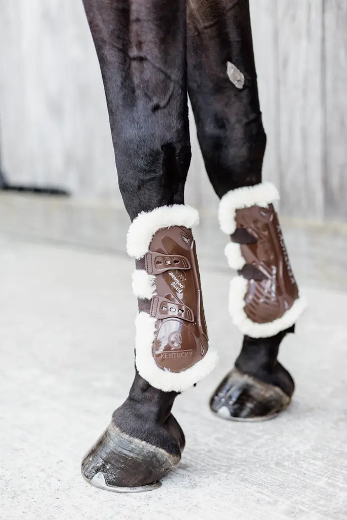 Vegan Sheepskin Tendon Boots Bamboo Elastic by Kentucky