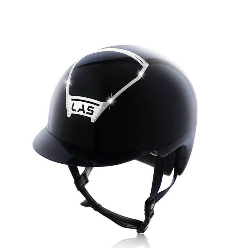 LAS Helmet Opera Metal Crystal Front & Back with Standard Visor