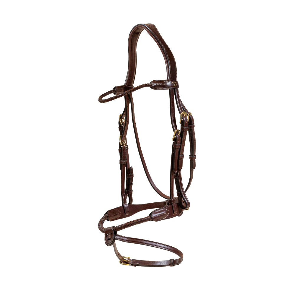 Dy'on Braided noseband Bridle with removable flash DYARAY