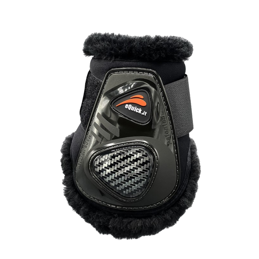 eCarbon Shock Rear Velcro Fluffy Boots by eQuick