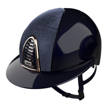 Riding Helmet Cromo 2.0 Polish Polo Navy - Galassia Dark Blue Front by KEP Italia