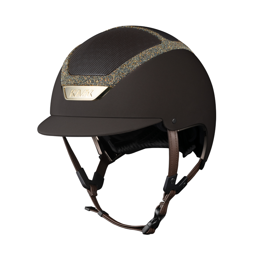 Swarovski Frame Dogma Chrome Riding Helmet by KASK (Clearance)