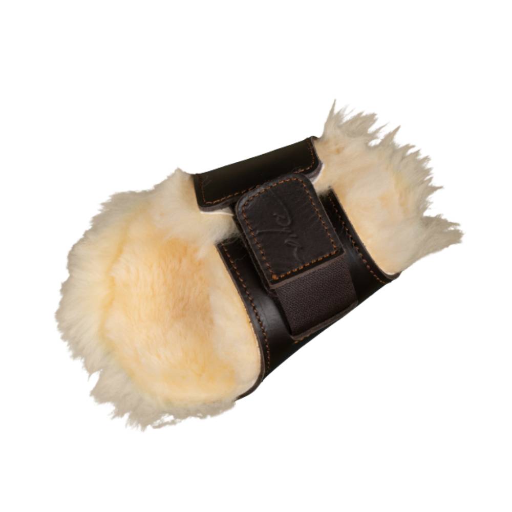 Dy'on Leather Sheepskin Back Boots with Velcro