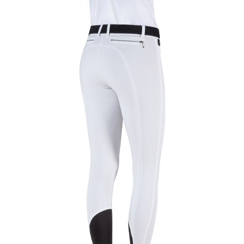 Equiline Ladies Ash Knee Patch Breech (White) Ladies Breeches at