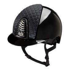 Riding Helmet Cromo 2.0 Polish - Black Milano & Swarovski by KEP