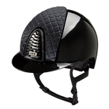 Riding Helmet Cromo 2.0 Polish - Black Milano & Swarovski by KEP