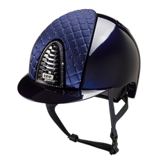 Riding Helmet Cromo 2.0 Polish - Blue Milano & Swarovski by KEP