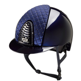 Riding Helmet Cromo 2.0 Polish - Blue Milano & Swarovski by KEP