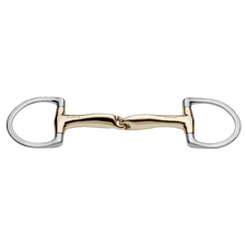 Sprenger Novocontact Bradoon with Small D-shaped Rings 14MM Single Jointed