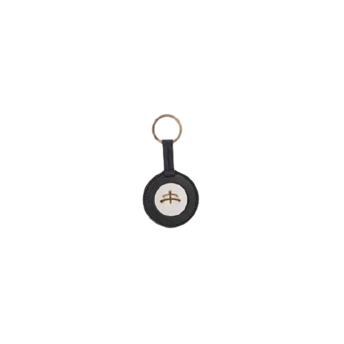 Round Tuscany Leather Key Ring by Makebe