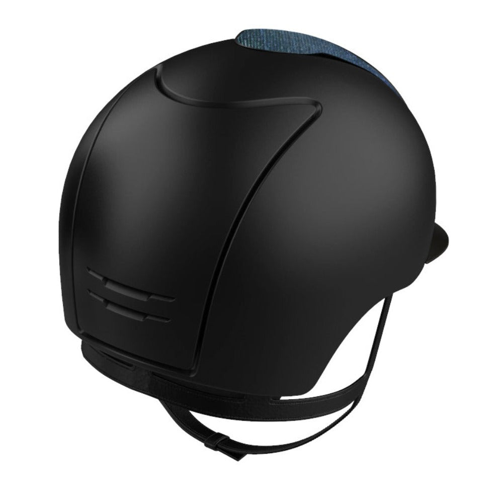 Riding Helmet Cromo 2.0 Textile Black - Galassia Blue Front by KEP