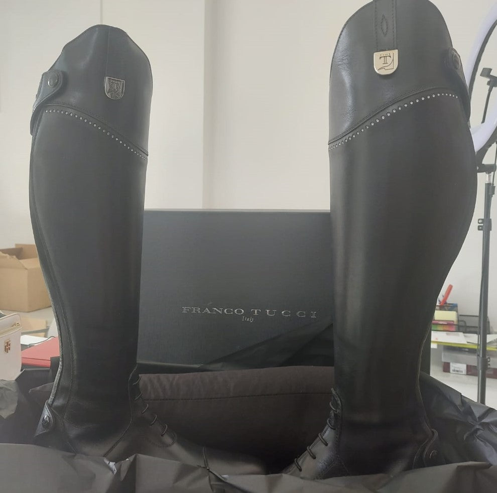 Tucci Boots Galileo with Toe Cap and Crystal Detailing (Instant Dispatch)