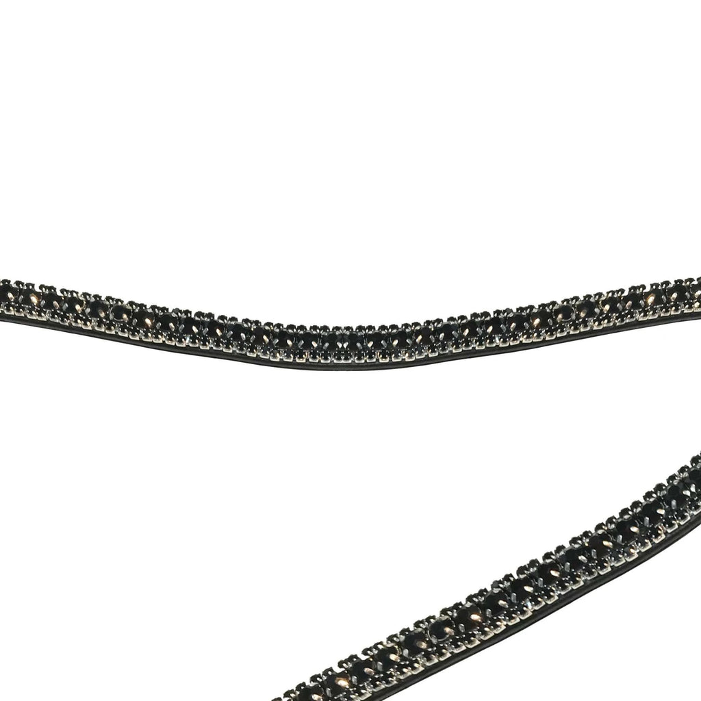 Browband Curved Passage All Black by Montar