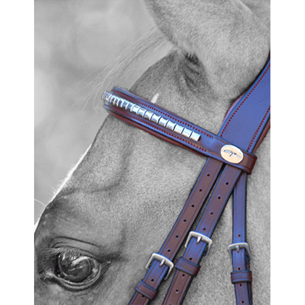 Dy'on New English Silver Clincher Straight Browband NE02L (Ex Display)
