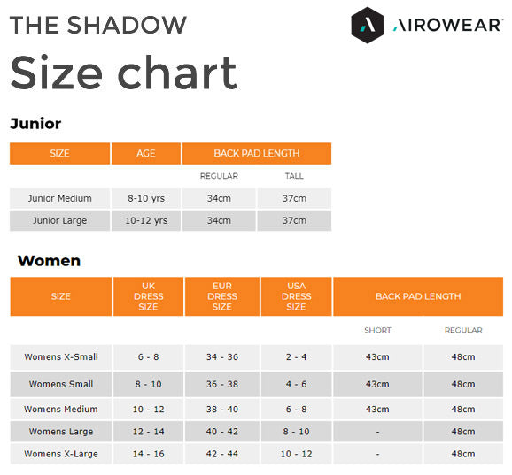 Junior Back Protector Shadow by Airowear – Just Riding
